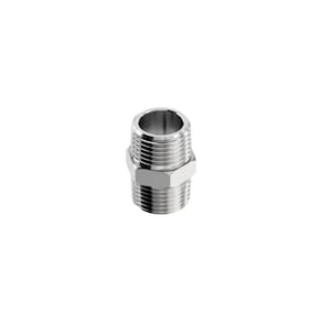 Niple Duplo De Latão Cromado Rosca 1-2 Censi