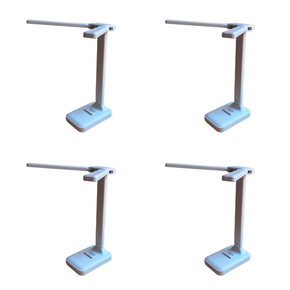 4 Abajur Luminária De Mesa Articulável 20 Leds Recarregável