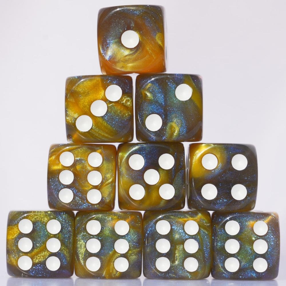 Conjunto de dados de acrílico de 16 mm e 10 peças para jogos de mesa RPG MTG DND