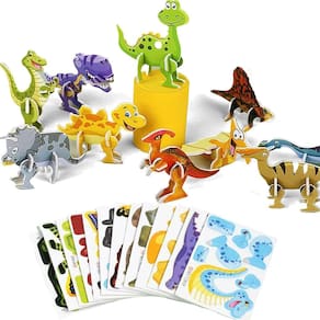 Quebra-cabeça de desenho animado 3D, brinquedo montessori educacional para crianças de 4 a 8 anos
