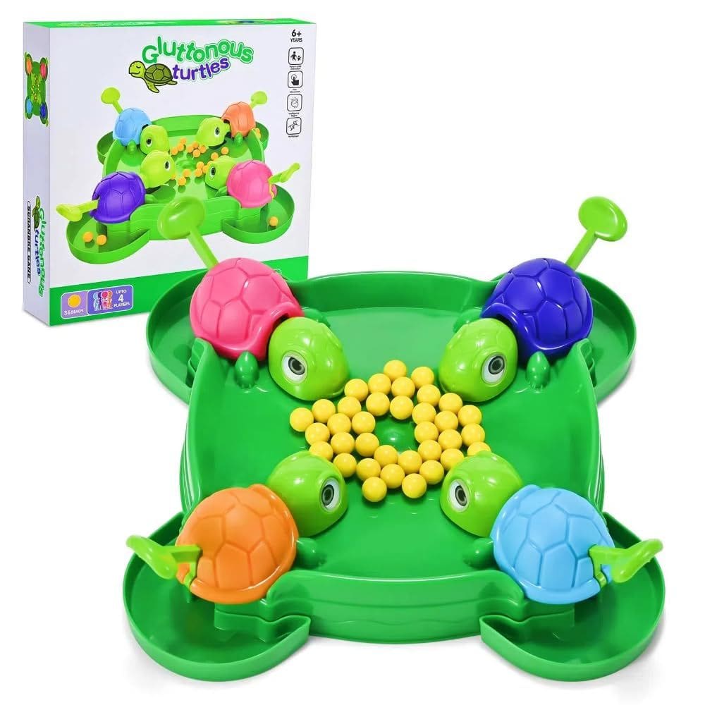 Jogo de Tabuleiro Hungry Turtle Intense Quick Reflexes 2-4 jogadores