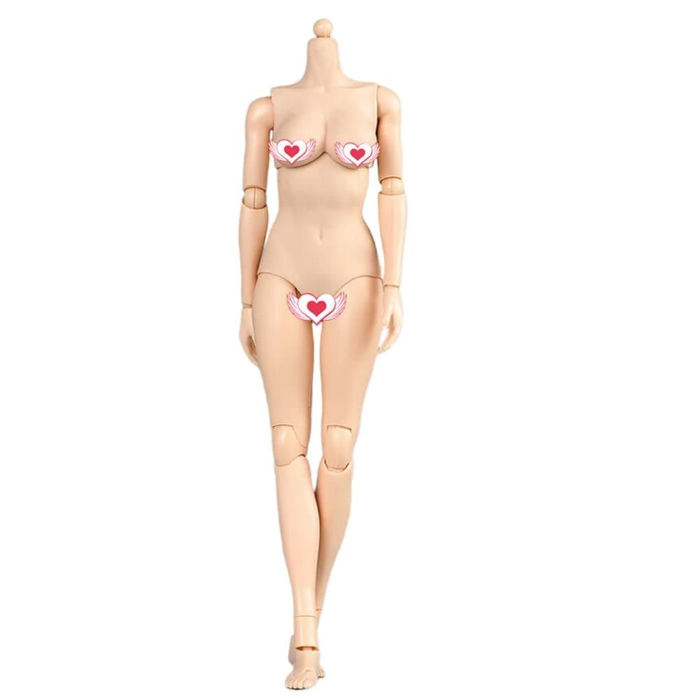 Figura de ação: corpo, escala 1/6, mulher, pele pálida, busto médio