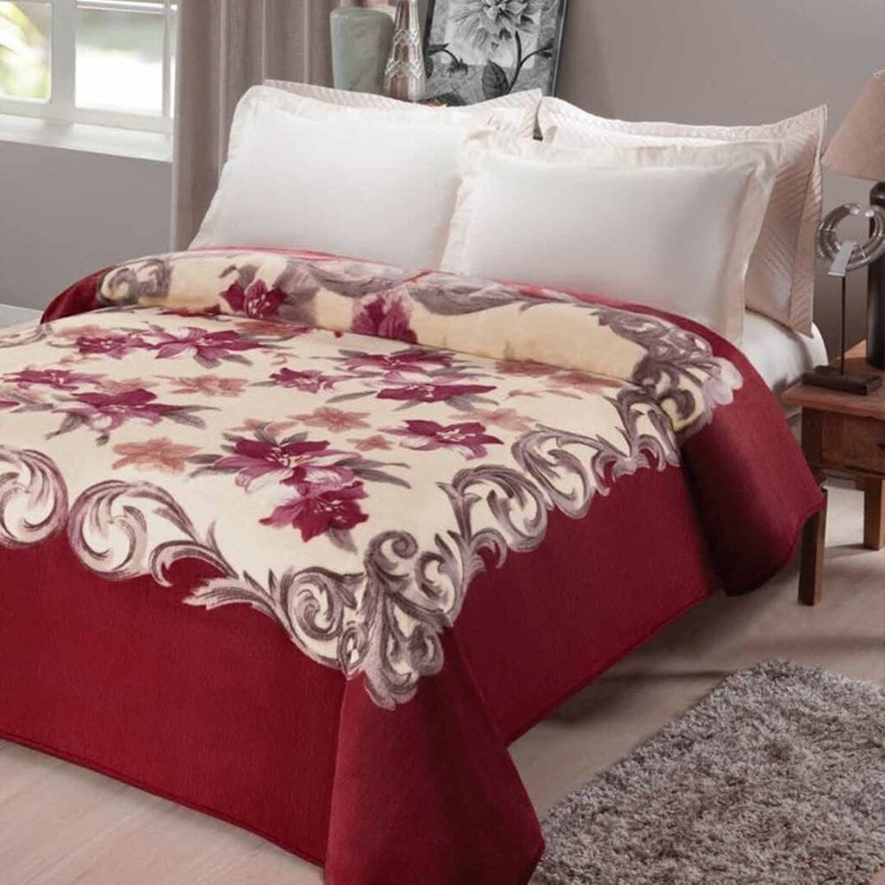 Cobertor Casal Jolitex Kyor Plus Chamonix 180x220cm Floral