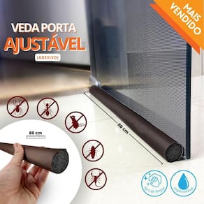 Veda Porta 80 Cm Adesivo Marrom