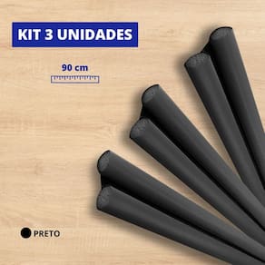 Kit 3 Unidades Veda Porta Protetor Rolinho Impermeável Ajustável 90 cm