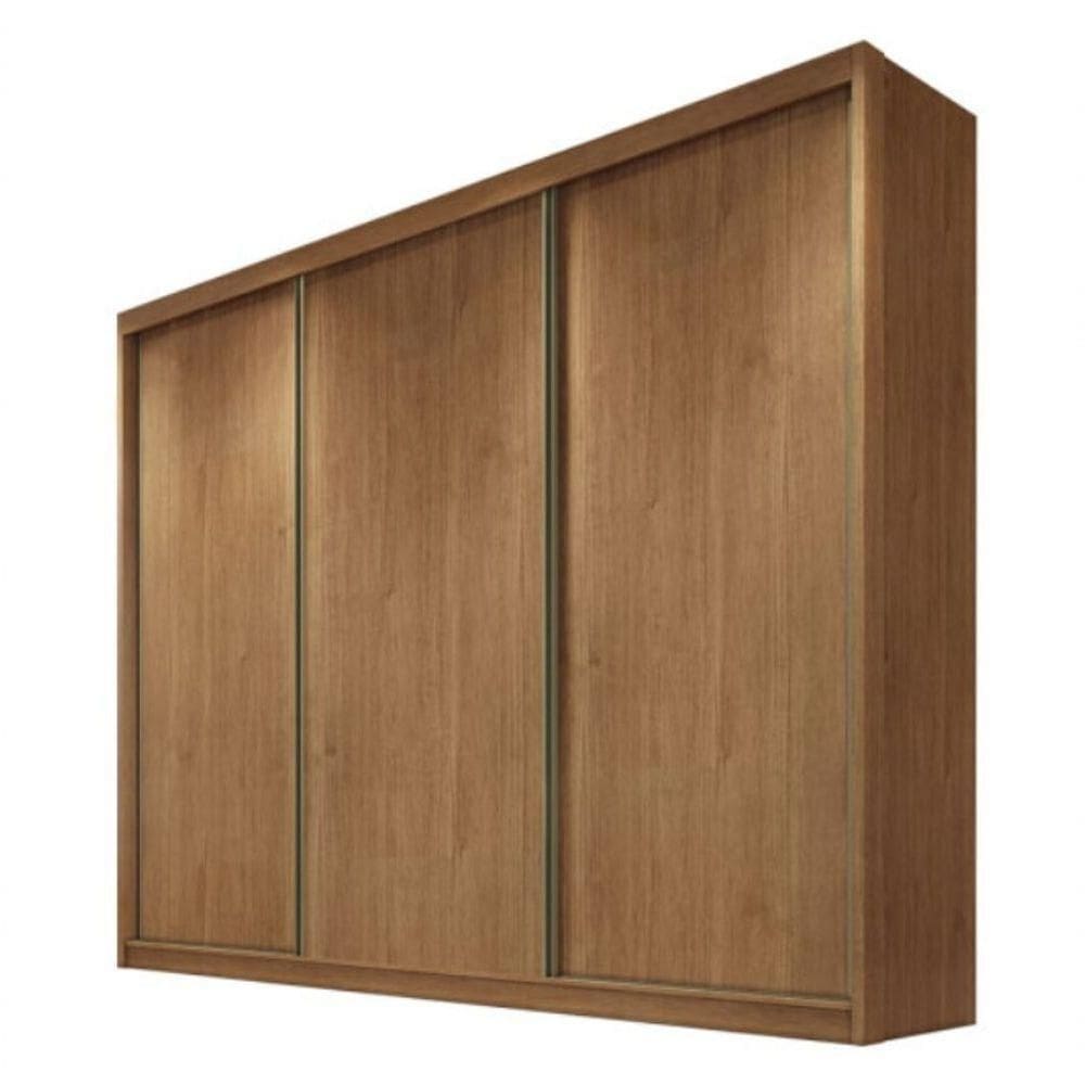 Guarda Roupa Casal 3 Portas 8 Gavetas Arezzo - Móveis Novo Horizonte - Cumaru
