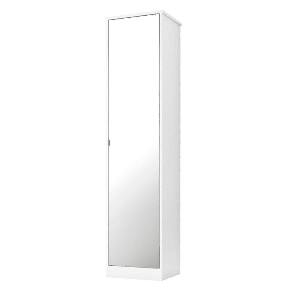 Sapateira Slim Reflex 1 Porta Espelhada Mdp Demóbile Branco
