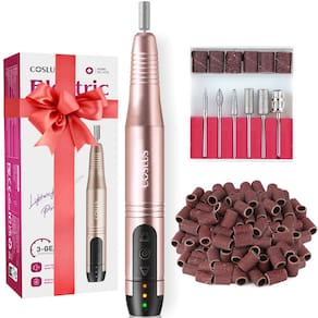 Conjunto de lixa elétrica sem fio Nail Drill COSLUS para manicure