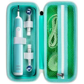 Estojo de viagem para escova de dentes Comecase Green para Oral-B e Philips