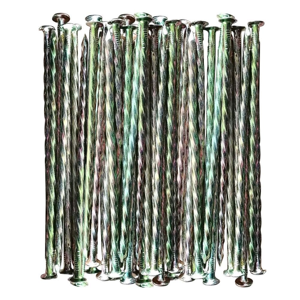 Estacas de relva artificial MAOMBO, metal galvanizado, 35 unidades