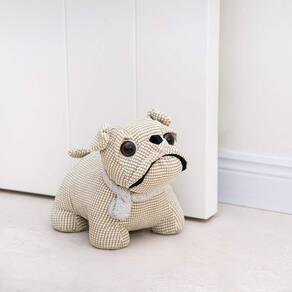 Tecido pesado Door Stopper Marwood Cute Bulldog de 1 kg