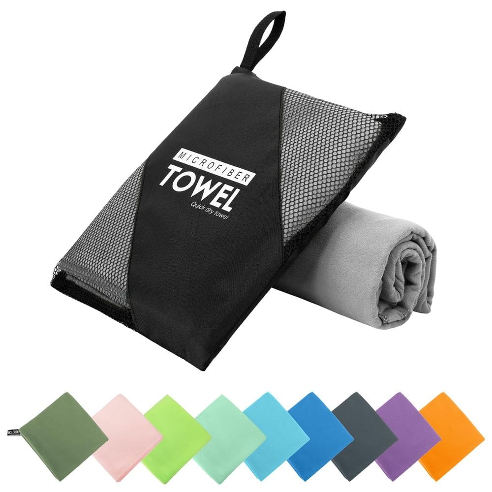 Toalha de viagem ZIUDBOC Microfiber Quick Dry Super Absorvente 60x120cm