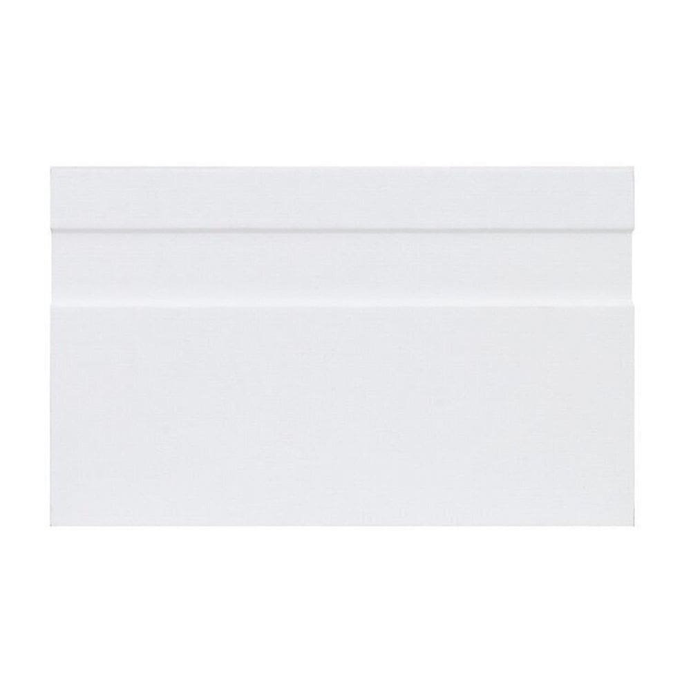 Kit com 12 Rodapé Mdf 15cm X 7cm Suprema Branco
