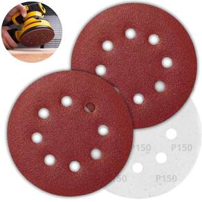 Disco De Lixa Aderente Com Furo 125Mm Grão 150 Kit 02 Un