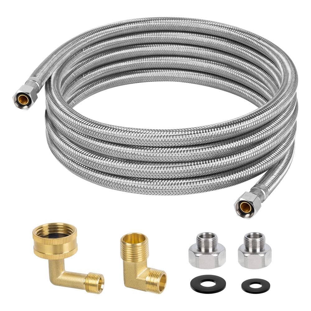 Kit de instalação de máquina de lavar louça JUWO 10 pés com aço inoxidável