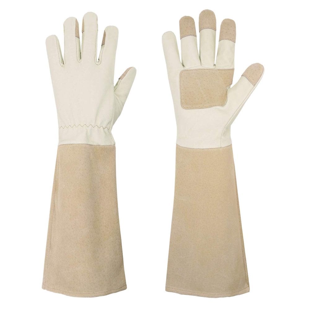 Luvas de jardinagem HANDLANDY Pruning Pele de Porco Bege
