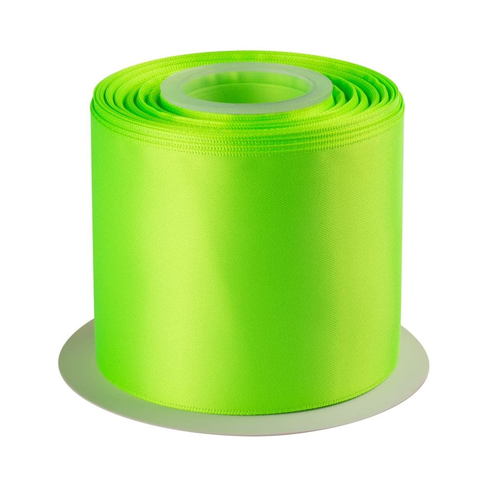 Fita artesanal TEKDEERE de dupla face Satin Key Lime 3 cm x 25 m