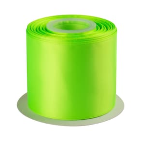 Fita artesanal TEKDEERE de dupla face Satin Key Lime 3 cm x 25 m