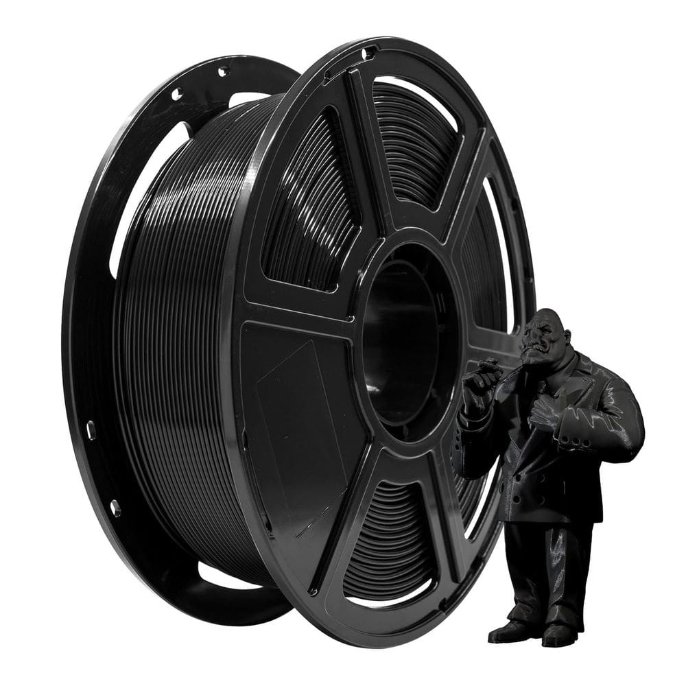 Filamento de impressora 3D FLASHFORGE PLA 1,75 mm 1 kg bobina preta