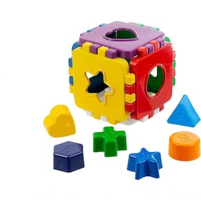 Brinquedo Educativo De Encaixar 1 Ano Cubo Didático Kendy