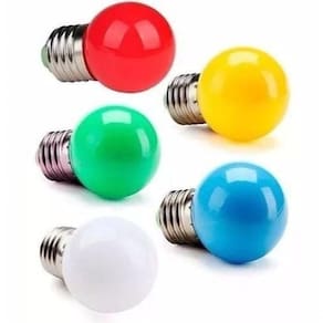 30 Lâmpada Led Modelo Bolinha Led 1w E27 Da Lâmpada Vermelho