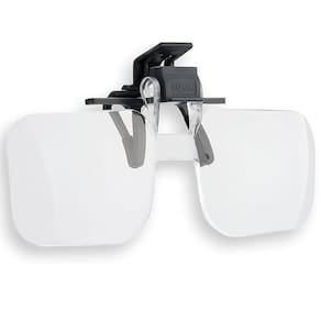 Lentes De Aumento 2X Clip & Flip Com Encaixe Para Óculos