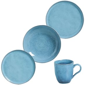 Jogo de Jantar Cerâmica Stoneware Bio Breeze 16 peças Porto Brasil