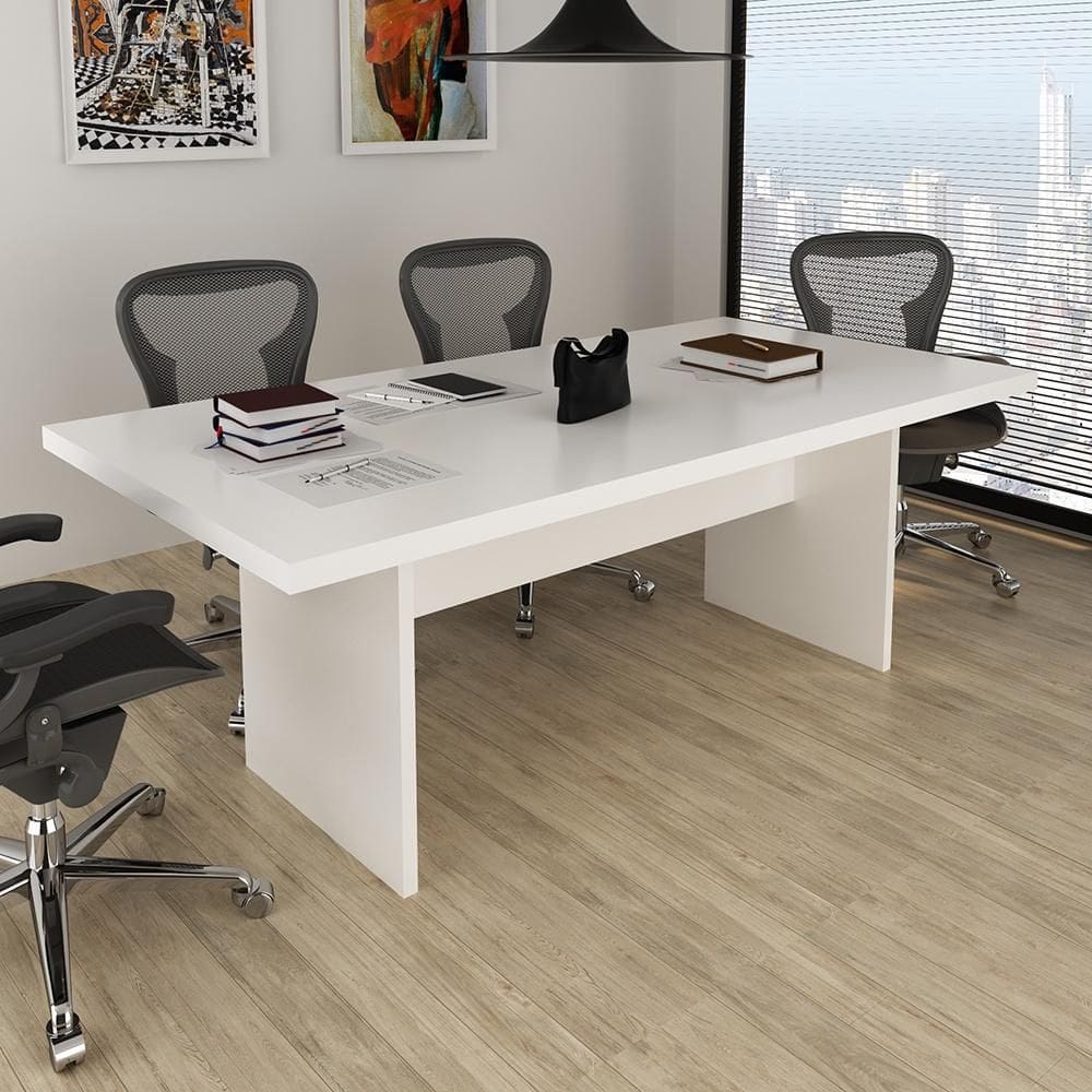 Mesa Reunião para Escritório ME4119 Branco Tecnomobili