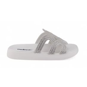 Chinelo Slide Casual Feminino Moleca 5469.134 Strass