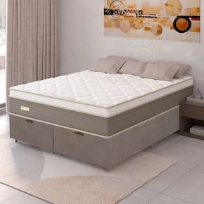 Cama Box Baú King Size 193cm Ferrara JSW Umaflex