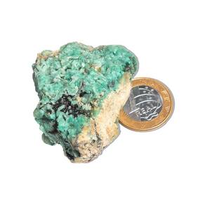 Esmeralda Canudo na Turmalina Pedra Bruta Natural 69g 57mm