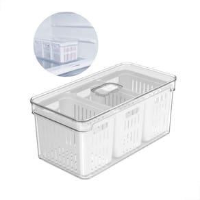 Caixa de Armazenamento Transparente 5L - 30x15x13cm