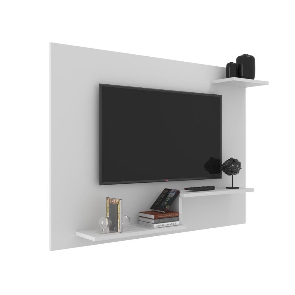 Painel para TV até 43 Polegadas 3 Prateleiras Denver 110cm Branco - J Carvalho