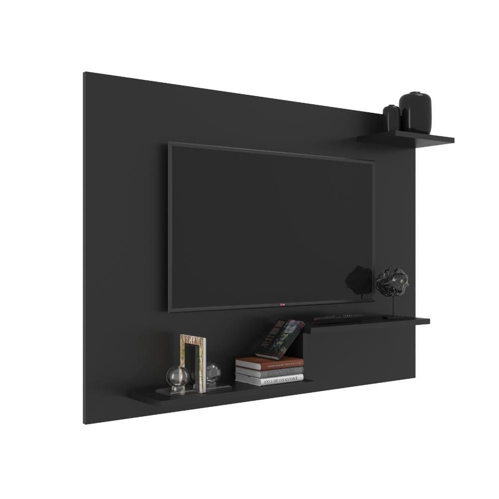 Painel para TV até 43 Polegadas 3 Prateleiras Denver 110cm Preto - J Carvalho