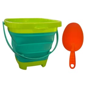 Balde Kit Praia Verde Brinquedo Aqua Zoop Com Pazinha - Zoop