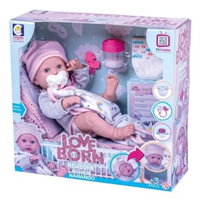 Boneca Reborn Bebê Love Born Nenem Nanando - Cotiplás 2588