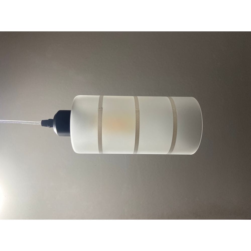 Pendente vidro cilindro tubo Primus com lampada
