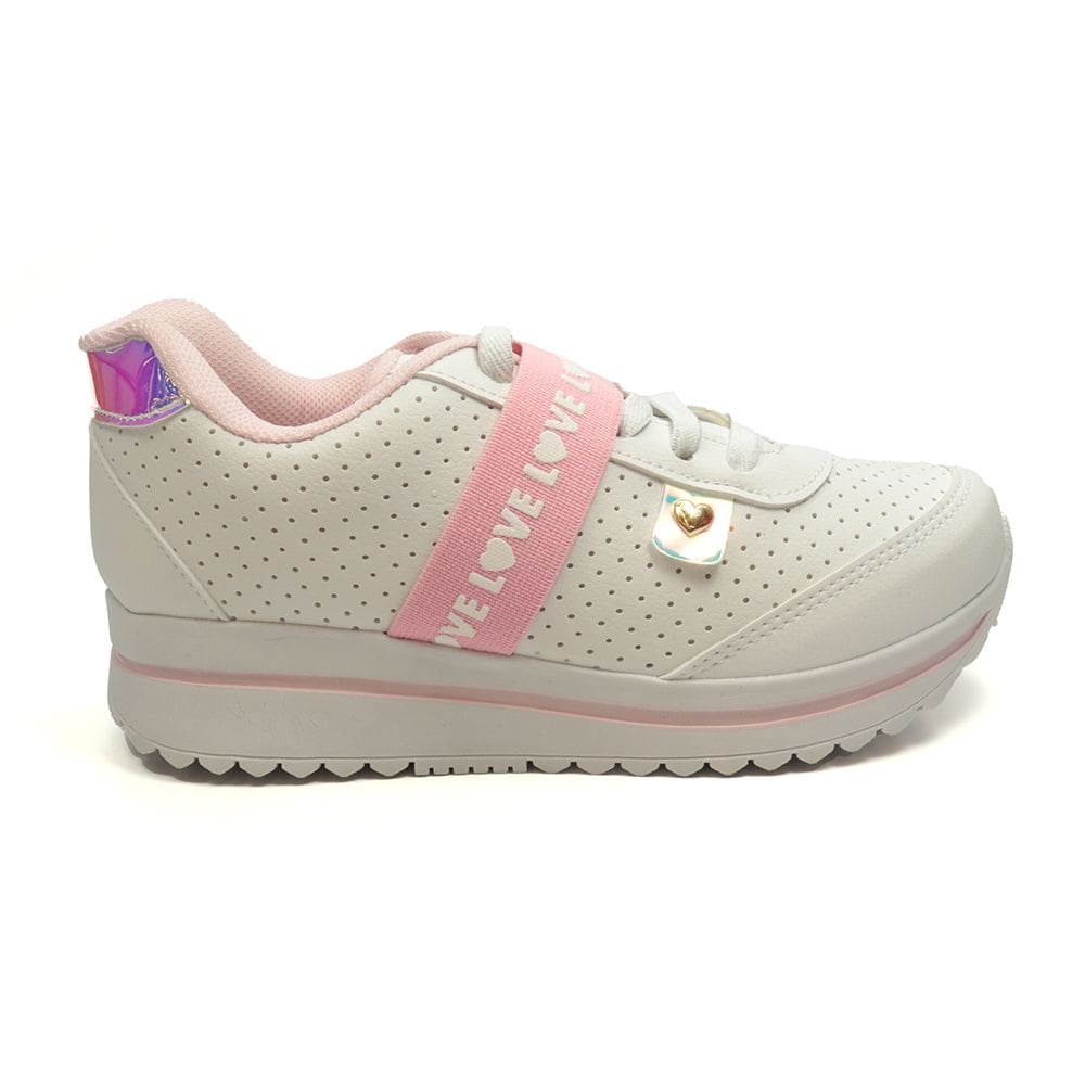 Tênis Infantil Menina Club Happy Love
