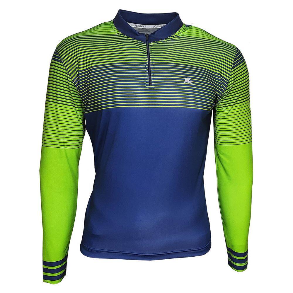 Camisa de Ciclismo Kanxa List UV50 Manga Longa Masculina