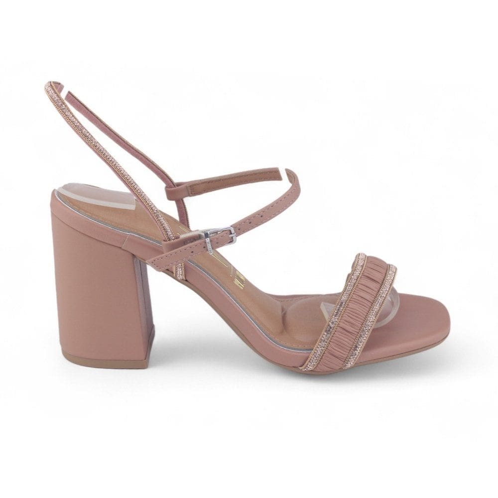 Sandália Feminina Vizzano 6409.218 Pelica Salto Bloco