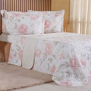 Jogo de Cama Casal 3 Pçs 200 Fios 100% Algodão 140x190x30cm