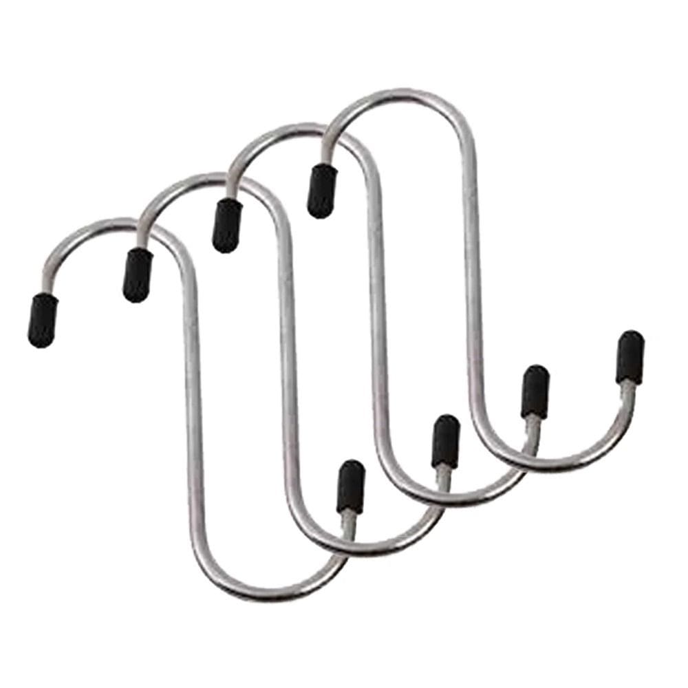 Gancho De Metal Tipo S Multiuso Guarda Roupa 10cm 4 Unidades