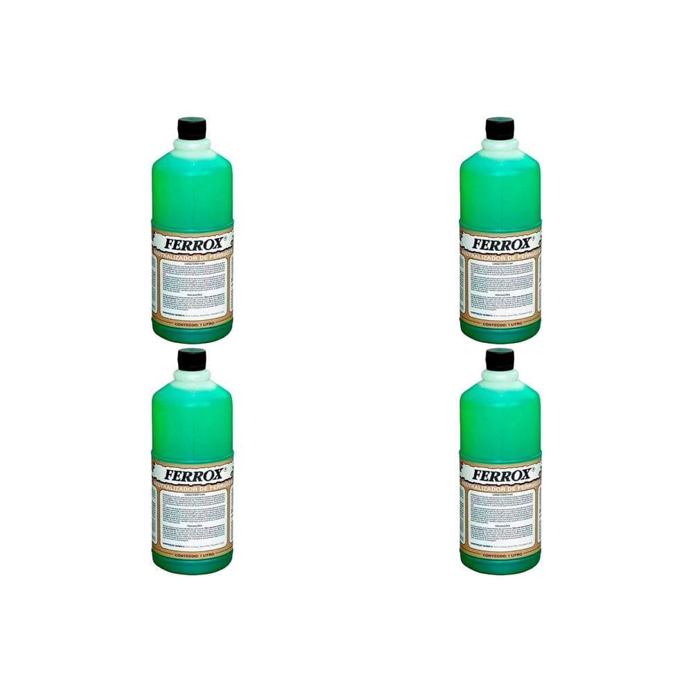 Kit C/4 - Removedor Ferrugem Ferrox 1000 Ml