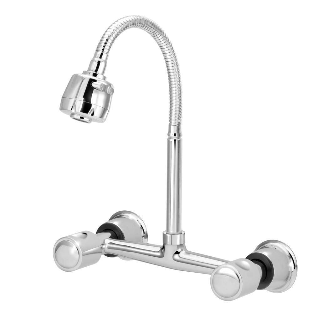 Torneira Misturador Cozinha Gourmet Parede Flexível Luxo
