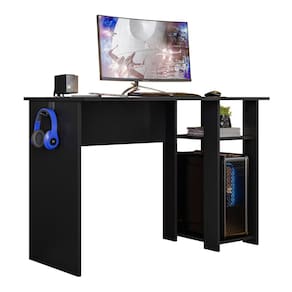 Mesa Para Computador DMX-500 108cm PC Gamer Setup Preto - Desk Design