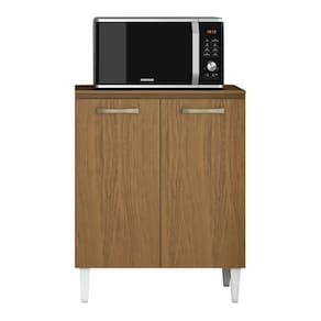 Balcão Multiuso Cozinha Para Forno Micro-ondas Athenas 02 Portas Atacama - Desk Design