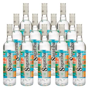 Cachaça Cristalina Sagatiba 700ml 12 Unidades