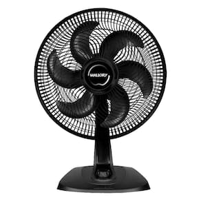 Ventilador Mesa 40Cm Mallory Fresh Ts 6 Pas 3 Velocidade Preto 110V