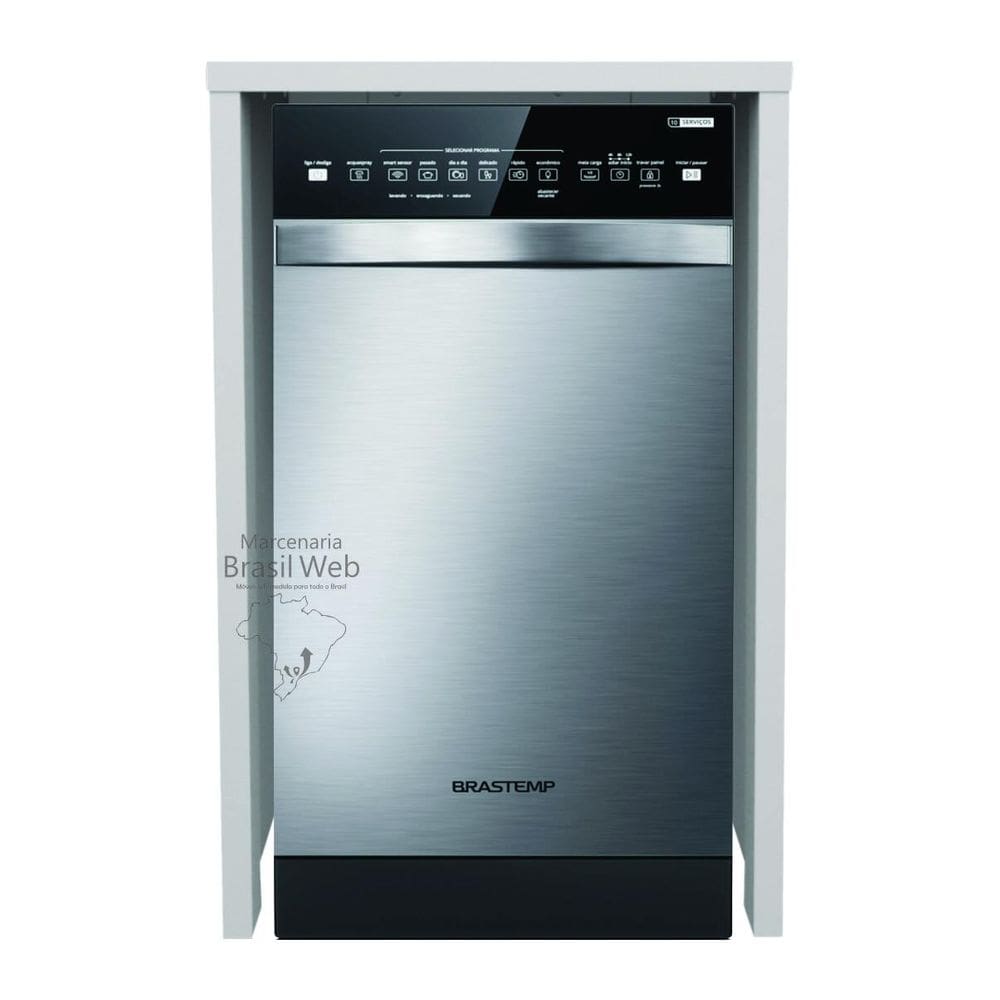 Bancada Balcão para Lava Louças BRASTEMP 10 serviços