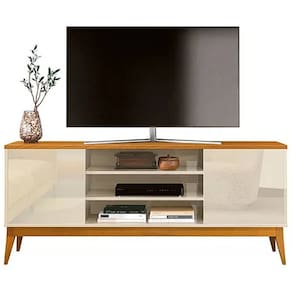 Rack Titan para TV até 60 Polegadas EDN Móveis Cor Off White Cedro